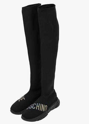 Чоботи жіночі moschino чорні