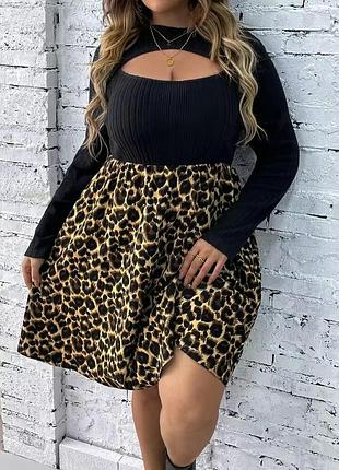 Shein лео міні сукня в плюшевий рубчик коротке тепле плаття