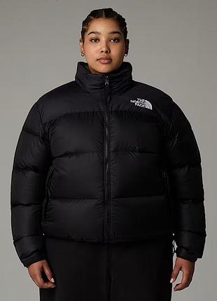 Жіночий пуховик the north face plus 1996 retro nuptse jacket, чорна, 1xl