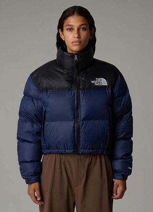 Пуховик the north face 700 w 96 nuptse short jacket темно-синій, l