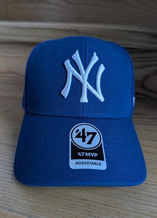Бейсболка чоловіча 47 mvp new york yankees синя