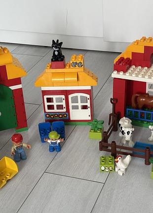 Конструктор lego duplo велика ферма+велика пластина+ящик ikea+багато деталей 3