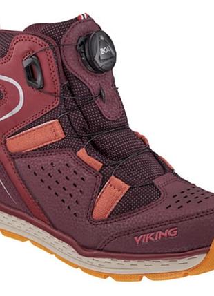 Черевики дитячі зимові viking espo high 2 gtx boa warm plum / red / black