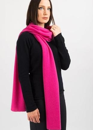 Кашемировый розовый шарф john lewis 30/170 100% кашемира