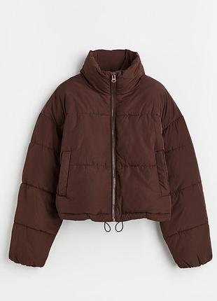 Жіноча коротка дута куртка h&m коричнева