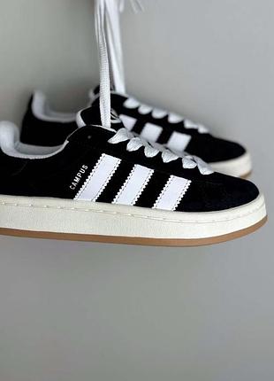 Зимові кеди adidas campus чорні