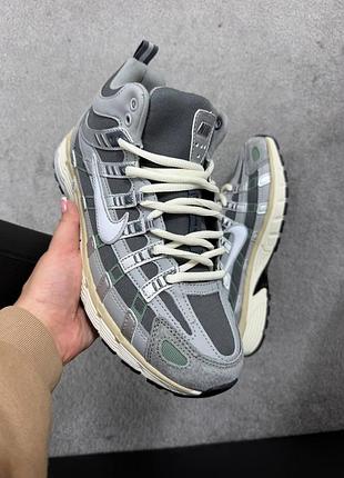 Nike p-6000 light green grey gore tex 3