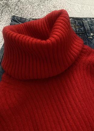 Червоний светр h&m з горловиною 8