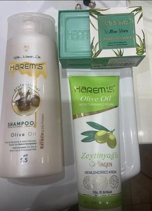 Оливковый крем для рук и тела harems 250 ml 3