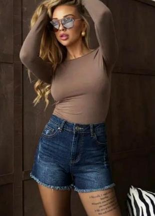 Шорты высокая посадка от  authentic denim