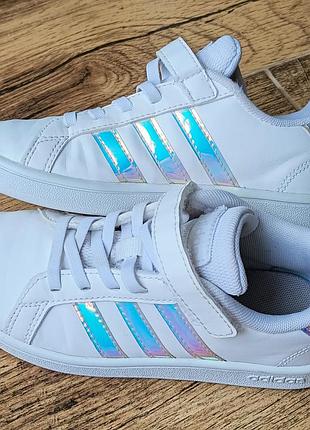 Шкіряні кросівки adidas grand court c розмір 30.5 (устілка 19.5 см) оригінал