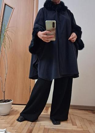 Тепла красива накидка, пончо 2