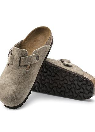 Биркенштоки, замшевые сабо birkenstock boston
