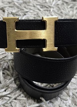 Шикарный кожаный ремень hermes франций.