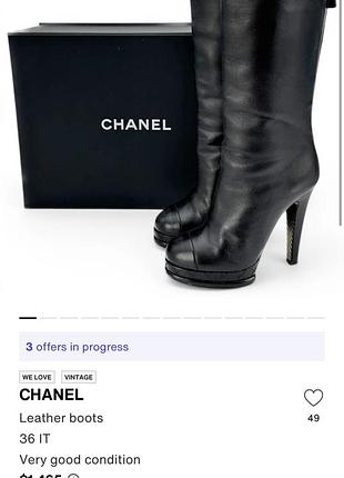 Сапоги chanel оригинал 2