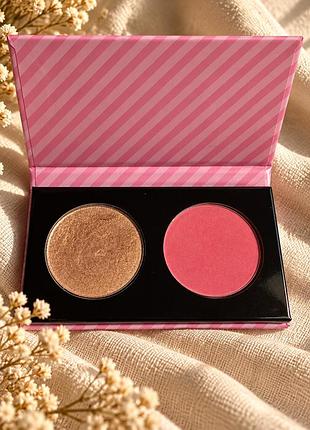 Румяна+хайлайтер kiko milano candy crush — mega blush & highlighter duo