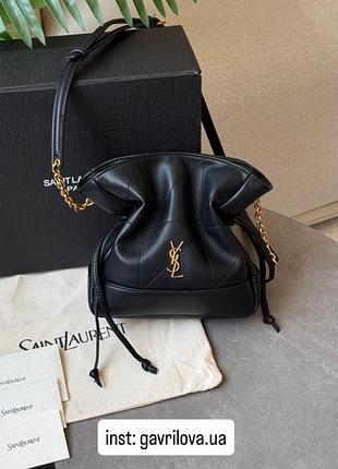 Сумочка jamie medium shoulder pouch in black/gold🖤
