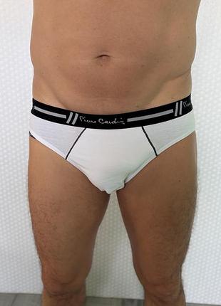 Чоловічі труси-сліпи pierre cardin cotton stretch білі