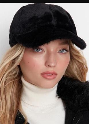 Женская зимняя плюшевая бейсболка, кепка новая, one size