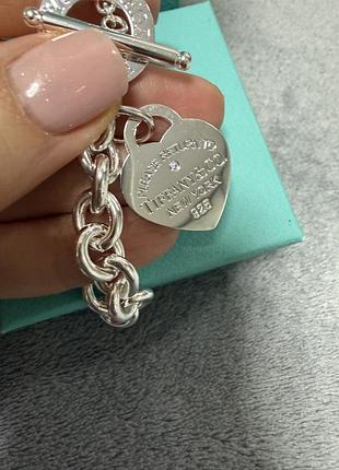 Срібний браслет tiffany 4