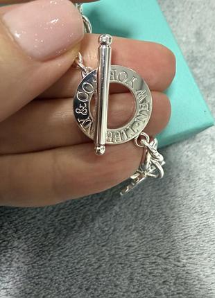 Срібний браслет tiffany 5