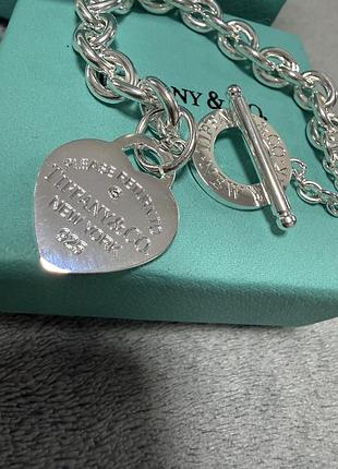 Срібний браслет tiffany 6