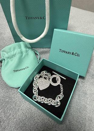 Срібний браслет tiffany 3