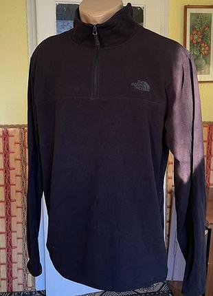 Фліс the north face чорний 1/4 zip, розмір l