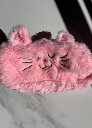 Косметичка детский розовый мех 3