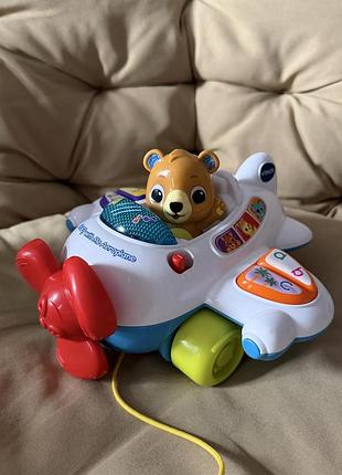 Інтерактивна іграшка-каталка vtech ведмедик на літаку
