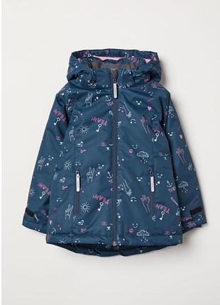 Стильная демисезонная куртка h&m для девочки (р. 140) — подходит на осень, весну и еврозиму!