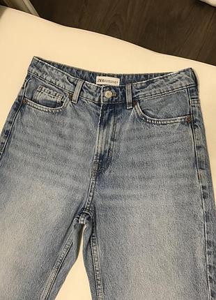 Чудові джинси zara на високій посадці 4