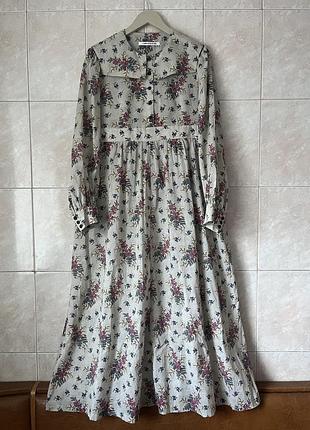 Нова сукня довге плаття в стилі ретро вінтаж з квітами cabbages & roses vintage stories cottagecore