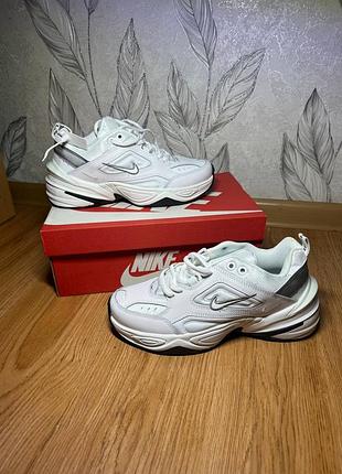 Кросівки жіночі nike m2k tekno білі на платформі