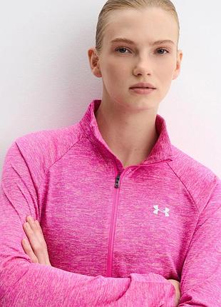 Спортивний лонг лонгслів рашгард зіпка tech 1/2 zip  від  under armour оригінал