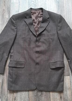 Daniel hechter paris mens wool blazer check pattern classic tailored jacket оригінальний,  піджак