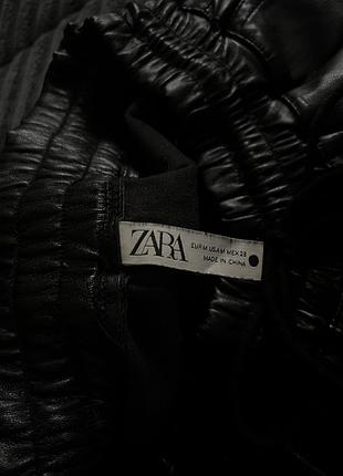 Zara штани брюки карго шкіряні 4