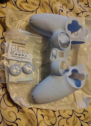 Защитный чехол geekshare cat paw для контроллера ps4 с противоскользящим силиконовым покрытием для беспроводного контроллера playstation 4 dualsense –