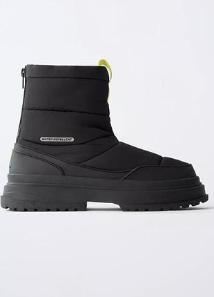 Чоботи zara чорні 2