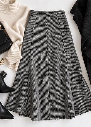 Міді спідниця жіноча zara гусяча лапка
