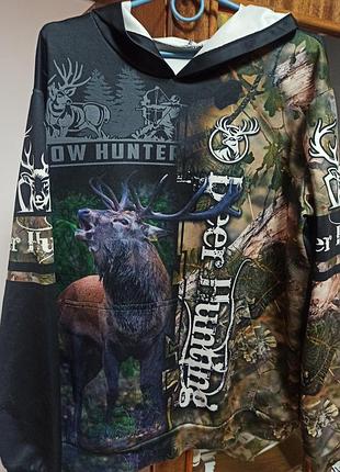 Чоловіче худі з 3d-принтом «deer hunting»