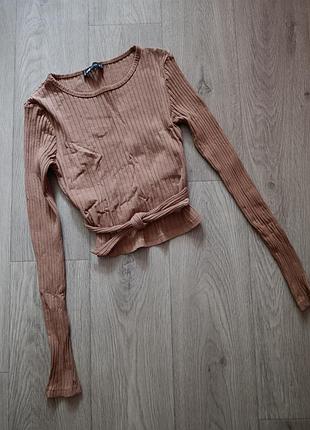 Жіночий реглан zara в рубчик