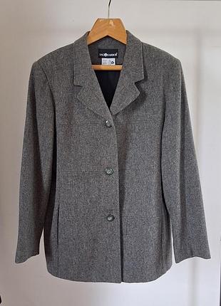 Вовняний сірий жакет sag harbor r.12 l