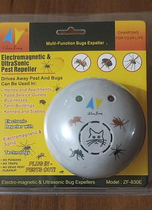 Засіб від комах chan feng zf-830e ультразвуковий електромагнітний