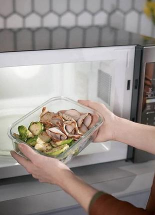 Скляний контейнер tupperware з кришкою premiumglass 1 л 3