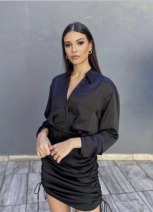 Коротка сукня жіноча zara чорна