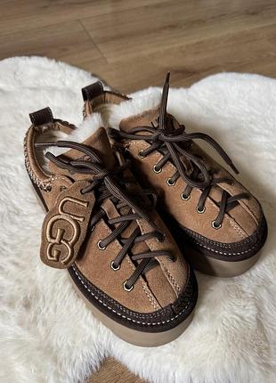 Уггі ugg heritage lace-up slipper коричневі