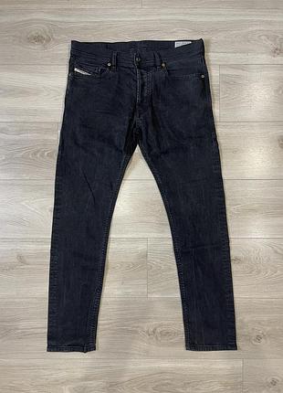 Чорні джинси diesel tepphar slim-carrot (w32 l30) оригінал