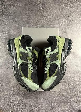 Кросівки new balance 2002r gore-tex зелено-чорні