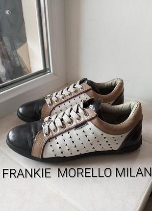 Шкіряні вантажні кросівки бренду frankie morello milan натуральна шкіра  uk 7   eur 40